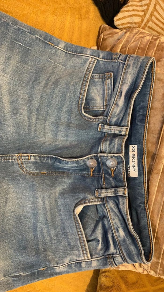 Jeans skinny taille XS/34/14ans - photo numéro 6
