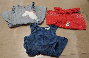 Lot de 3 robes été fille 4ans en très bon état