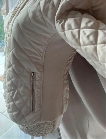 Veste matelassée crème Zara 