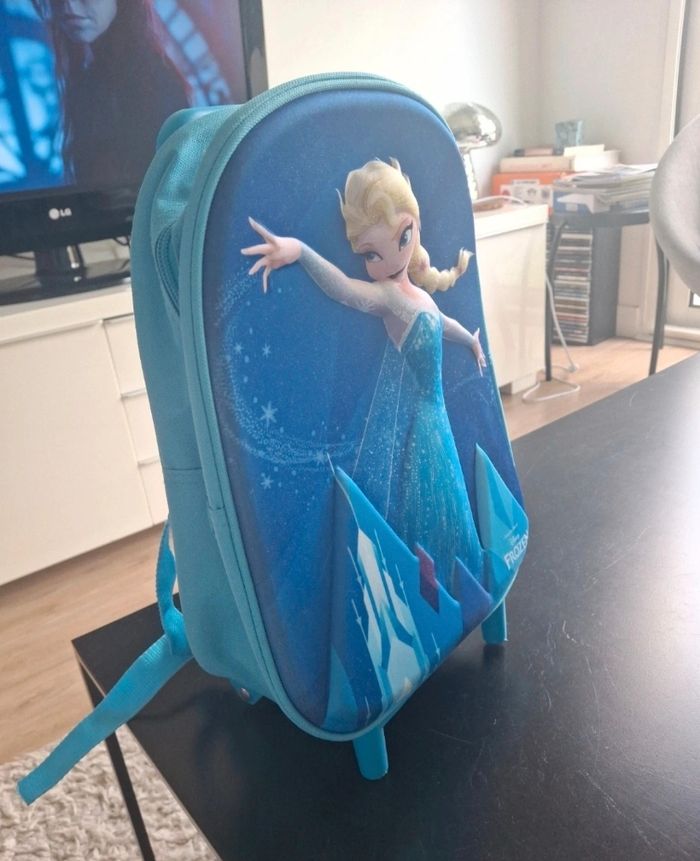 Sac à dos à roulettes Reine des Neiges - photo numéro 4