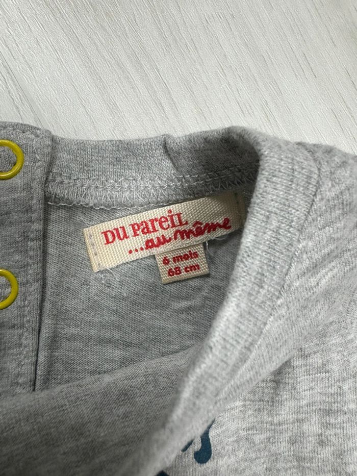 Tee shirt du pareil au même 6 mois - photo numéro 3