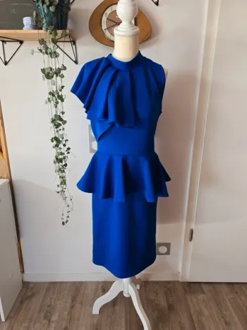 Robe cocktail bleu