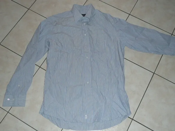 chemise manche long bleu rayé Hugo BOSS T 40
