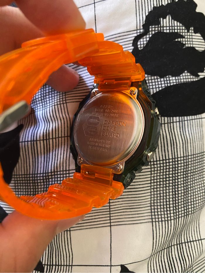 Montre G Shock vert orange - photo numéro 2