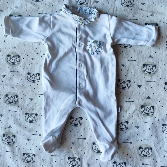 Pyjama avec col taille naissance - photo numéro 2