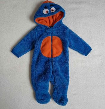Combinaison bleu/orange 0-3 mois