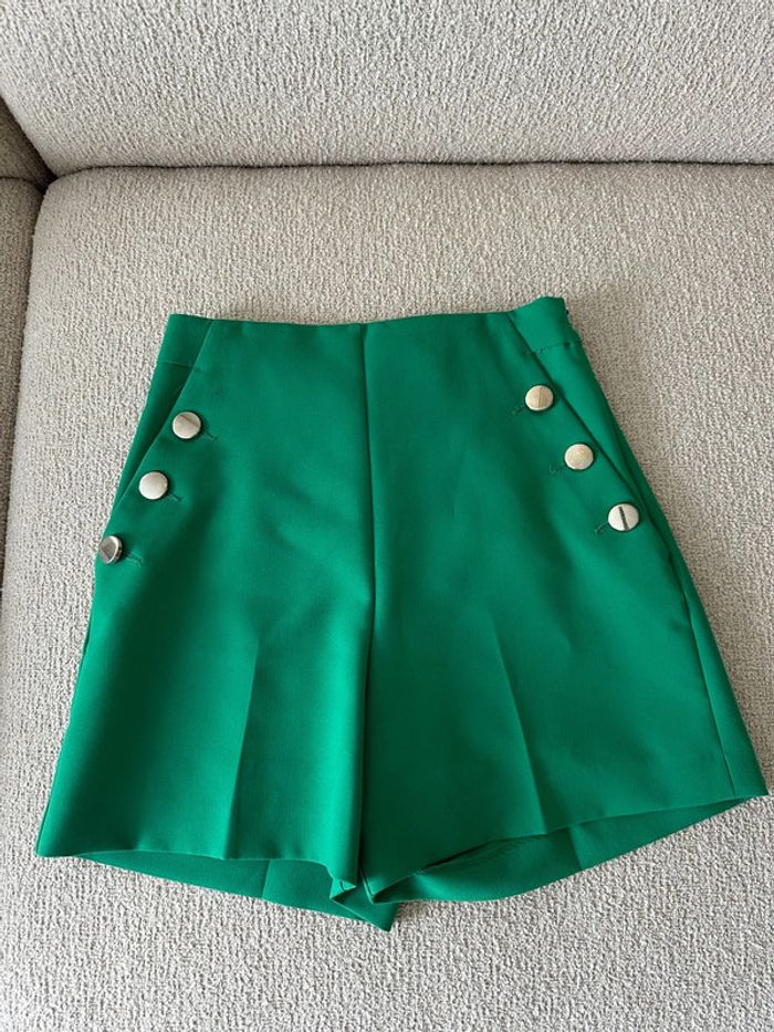 Short Zara vert menthe 💚