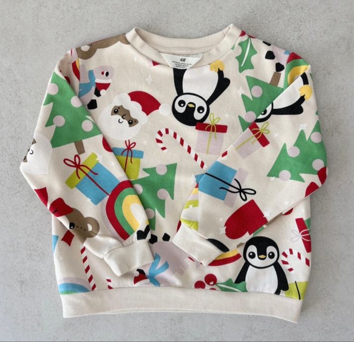 Sweat H&M 4/6 ans 110/116 Noël