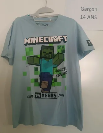 T-shirt mc Minecraft 14/16 ans