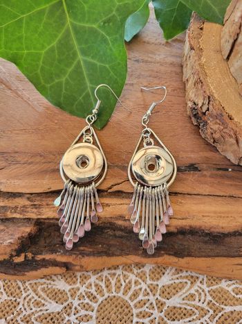 Boucles d'oreilles fantaisies originales pour chunk pour bouton pression