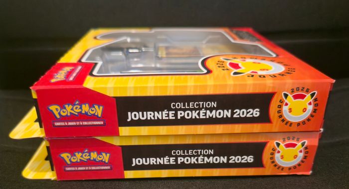 Pokemon Lot de 2 Coffrets Tripacks Collection Journée Pokémon 2026 30 ans (2 ME2/ 1 ME1) (Plusieurs Chocs) - photo numéro 4