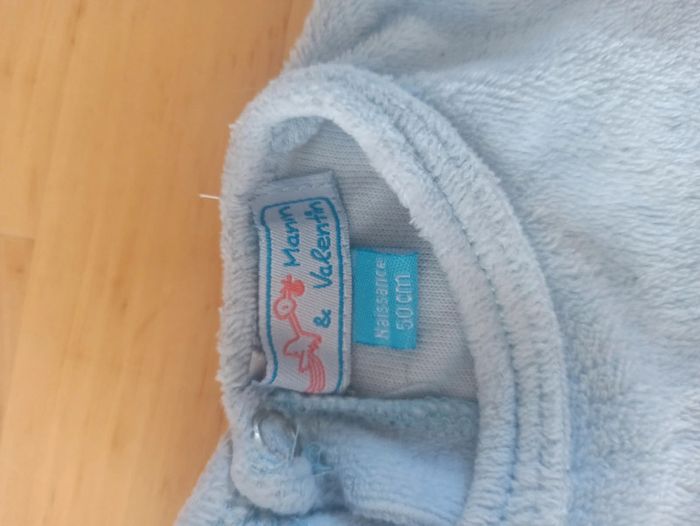 Pyjama bleu taille 0 naissance - photo numéro 2
