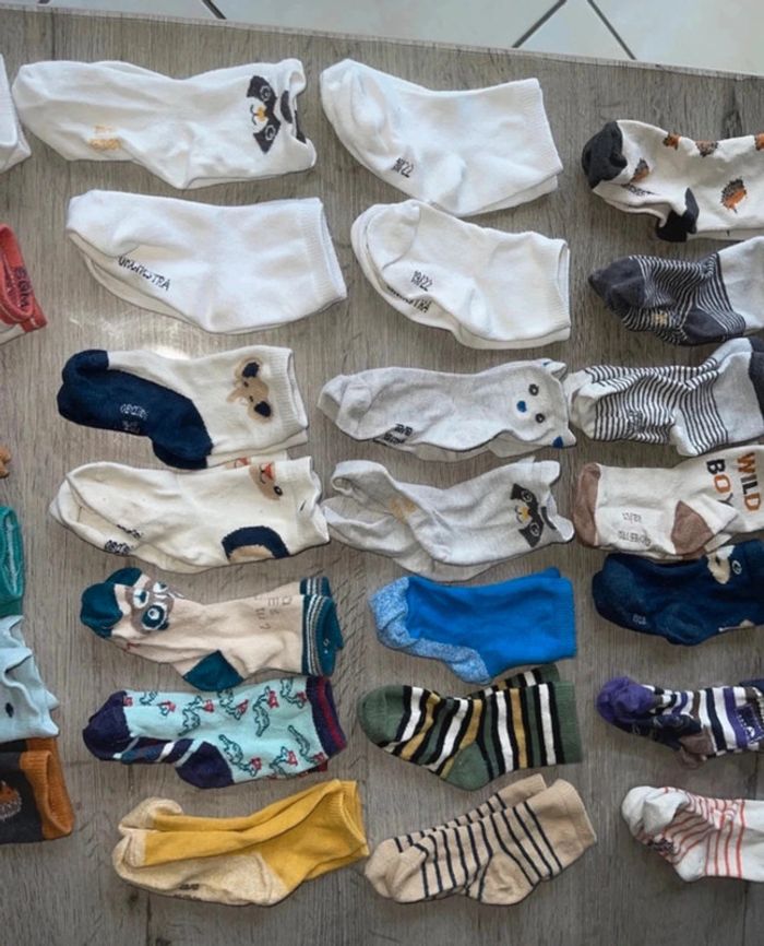 Lot 33 paires de chaussettes 19/22 - photo numéro 4