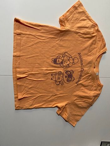 Teeshirt animal crossing orange taille 6/7 ans