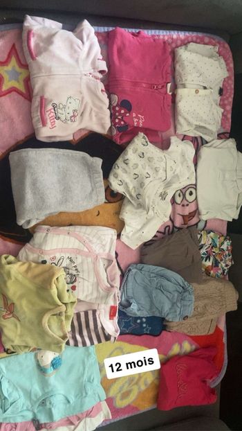 Lot vêtement 12 mois fille