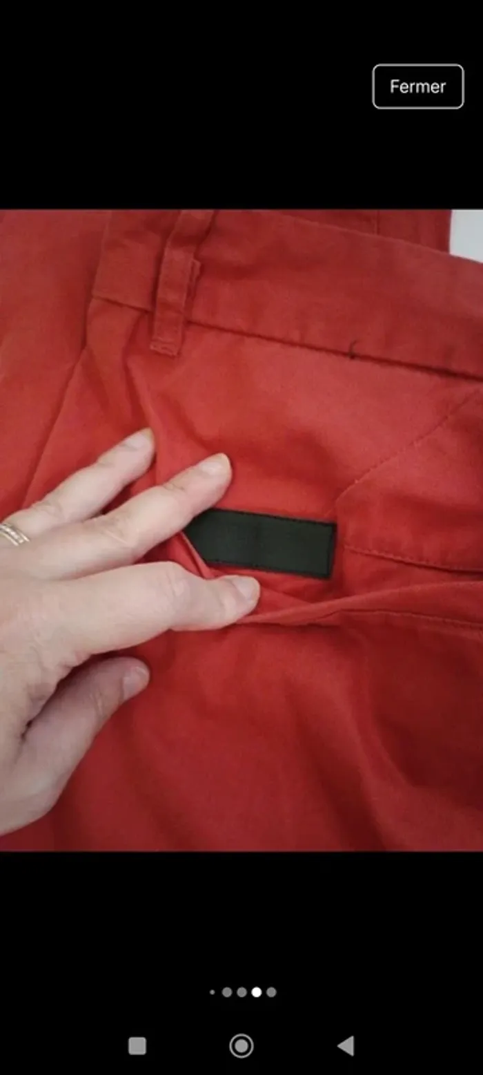 Pantalon chino homme eleven Paris taille 42 coupe droite - photo numéro 9