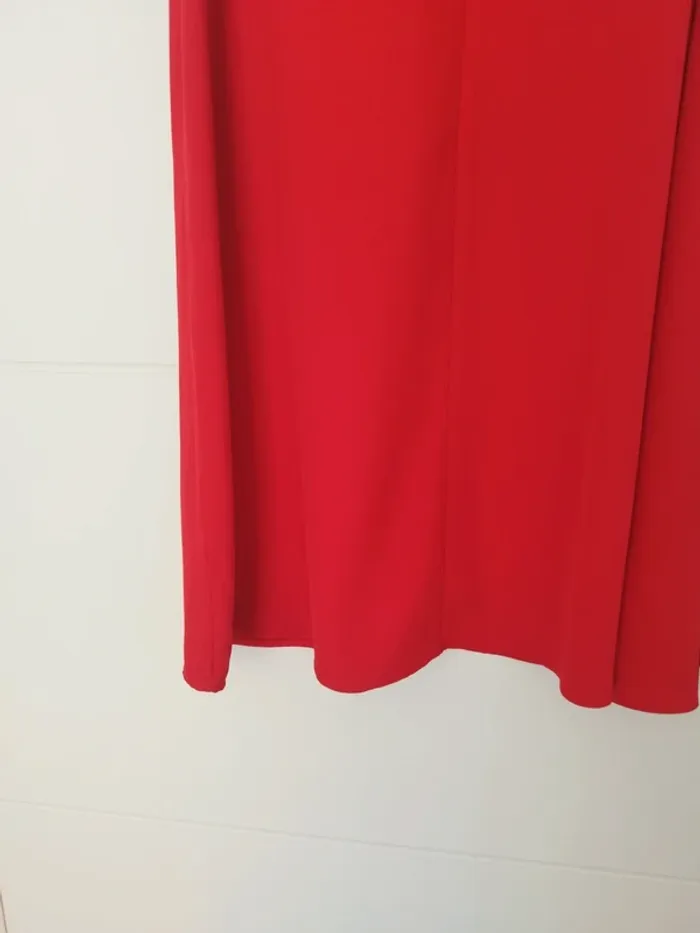 Robe rouge fluide évasée "Kiabi" - Talle 36 - photo numéro 2