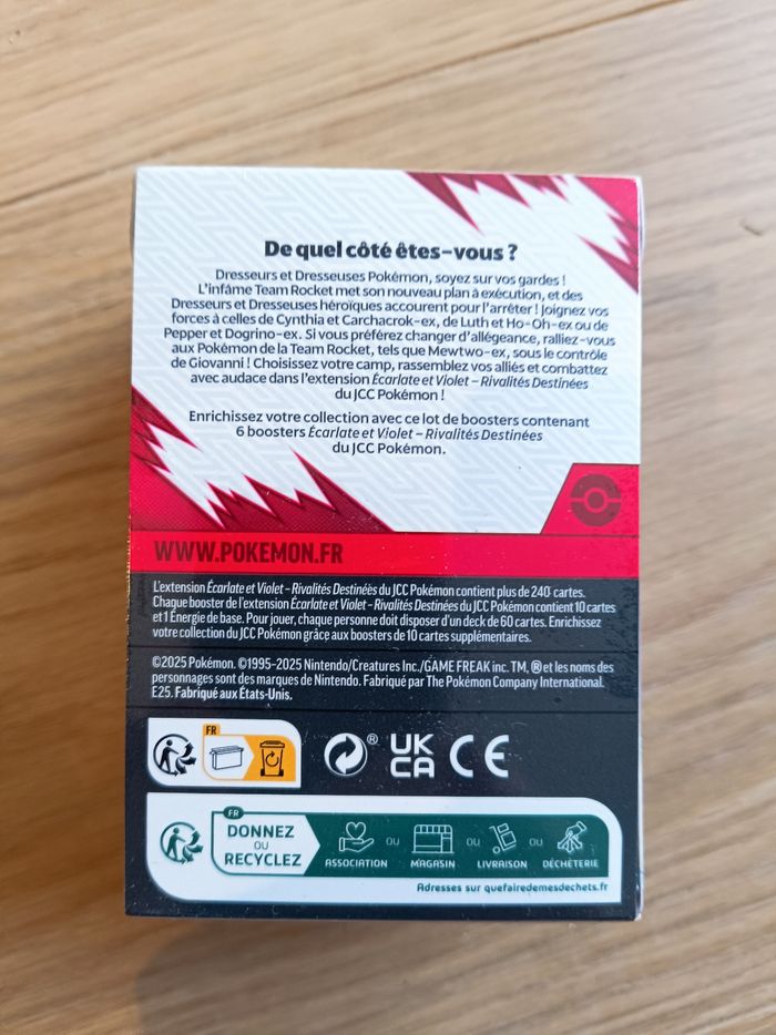 Pokémon Bundle 6 boosters EV10 Rivalités destinées - photo numéro 2
