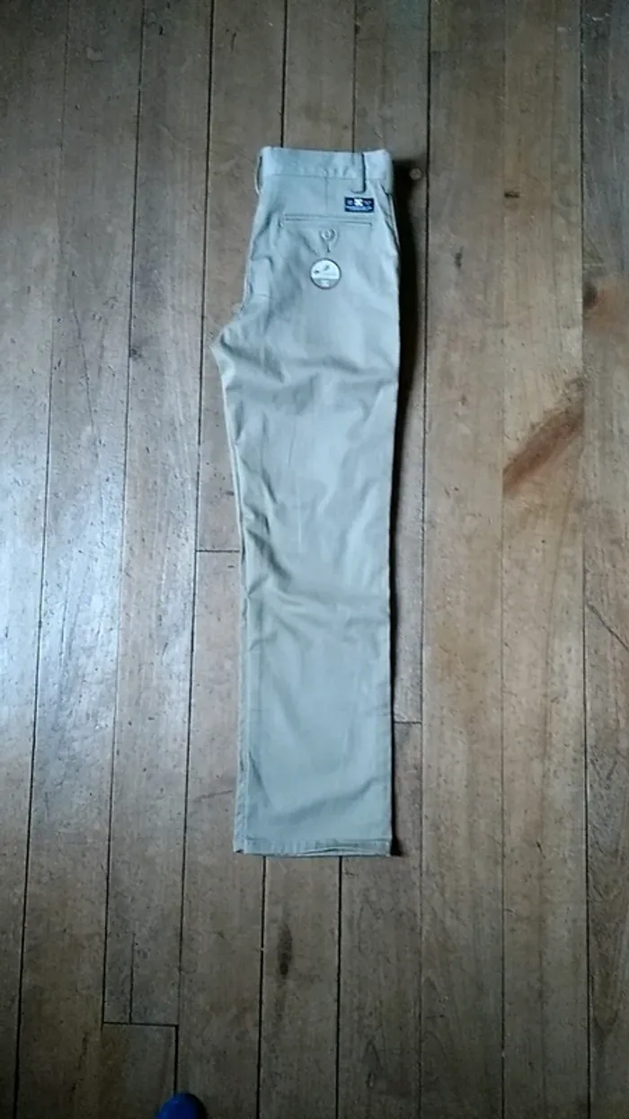Pantalon beige camel DC neuf taille 27 - photo numéro 2