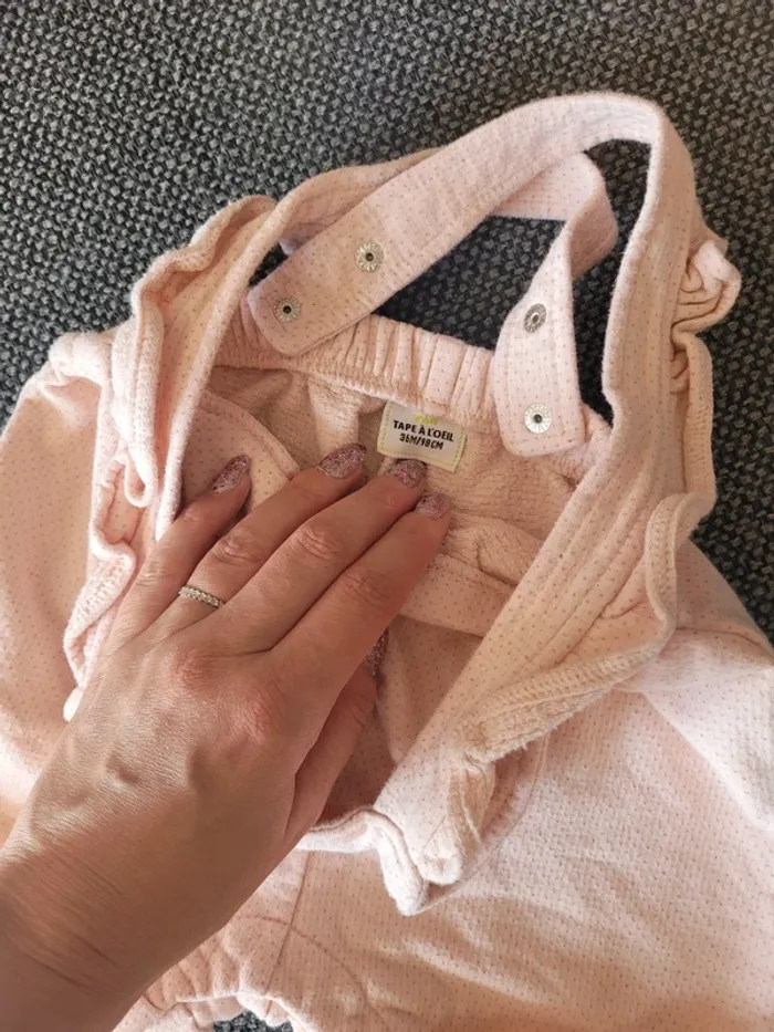 Salopette short fille TAO 36 mois - photo numéro 3