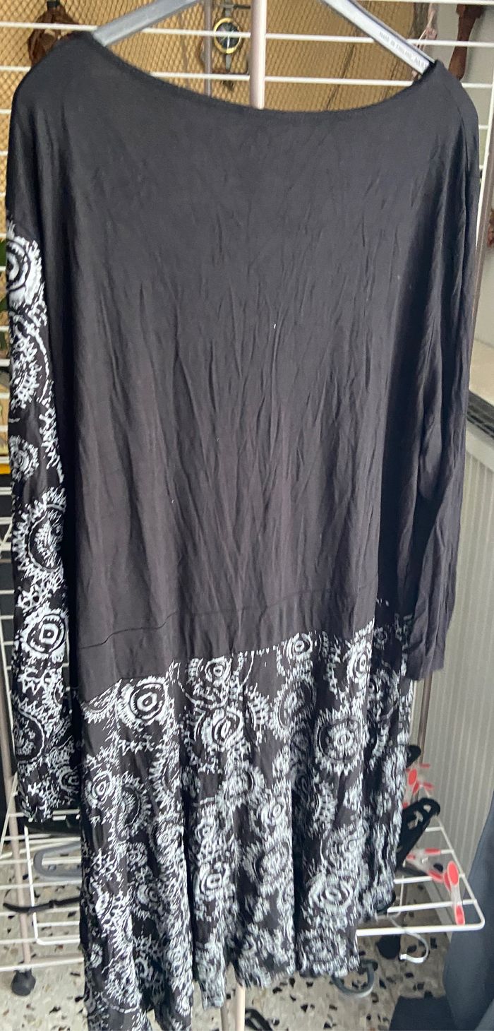 Robe noire imprimée - photo numéro 3