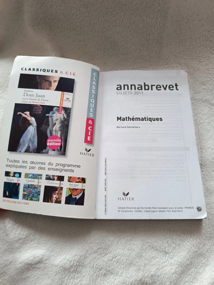 Livre Annabrevet Mathématiques 3eme _ Hatier - photo numéro 2