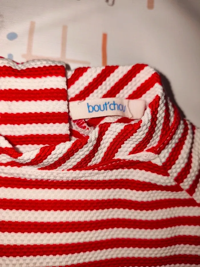 Maillot de bain bout'chou 18 mois excellent état rouge - photo numéro 3