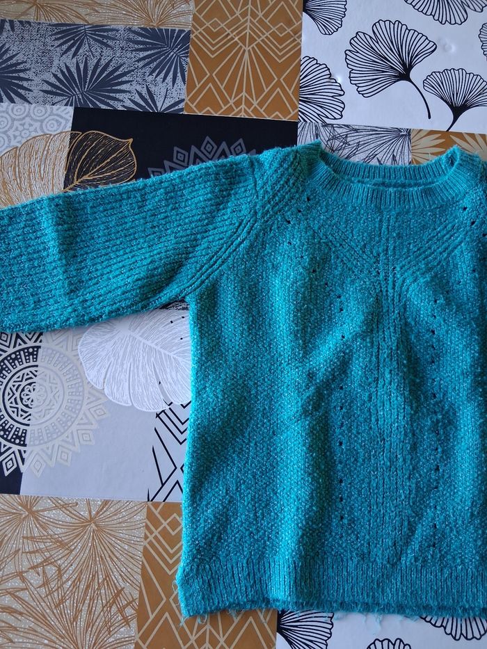 Pull fille vert 6 ans - photo numéro 3