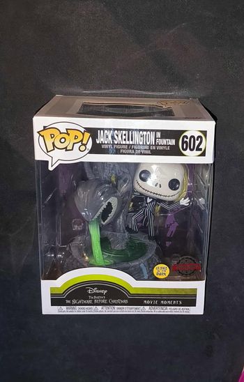 Figurine Funko Pop / Jack Skellington In Foutain 602 / L'étrange Noël de Mr. Jack / Disney / Gitd