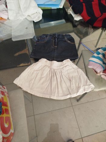 2 jupes fille 9 mois