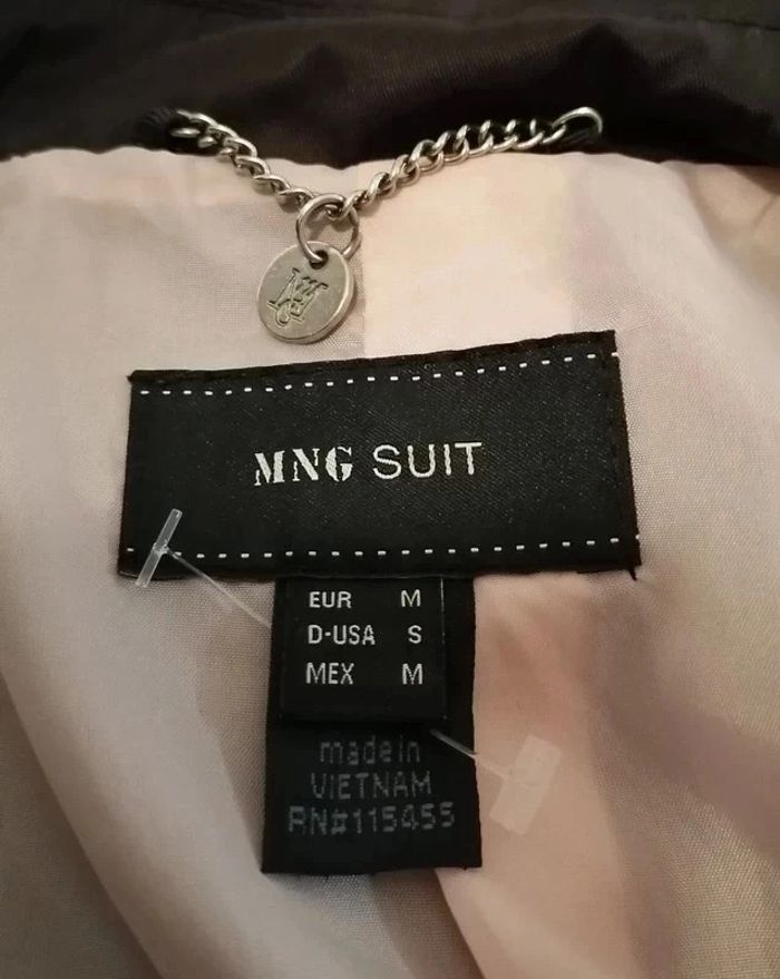 Trench noir ceinture rouge Mango Suit - photo numéro 17