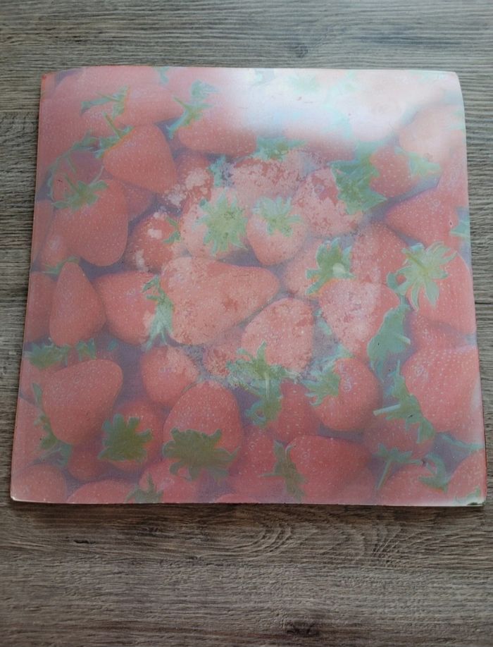 Lot de 2 plateaux motif fraises - photo numéro 4