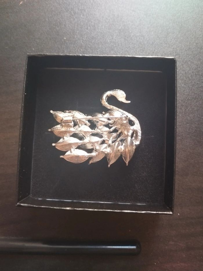 Broche vintage cygne - photo numéro 4