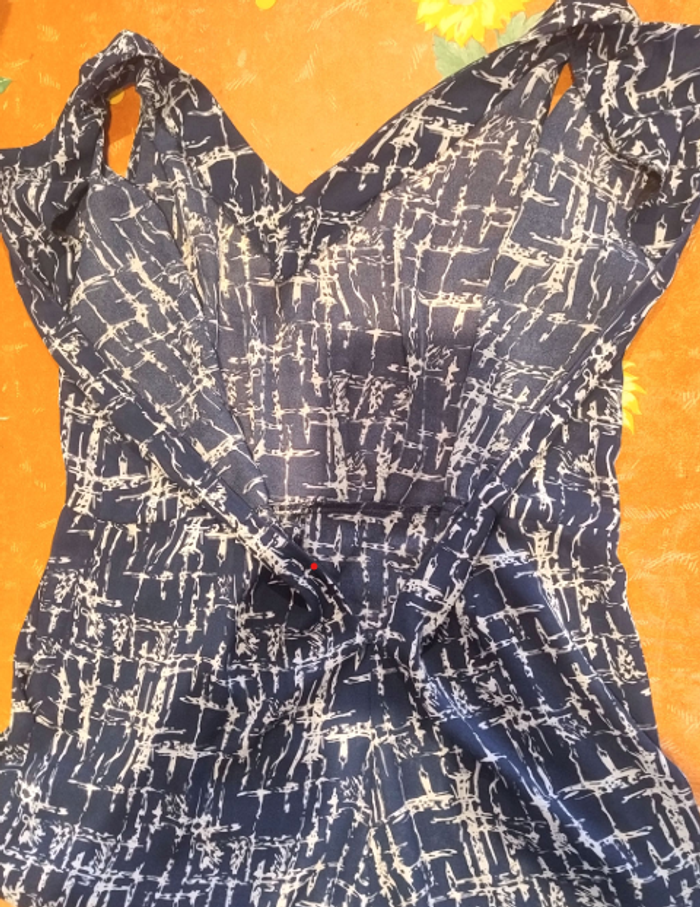 Combishort bleue et blanche - photo numéro 4