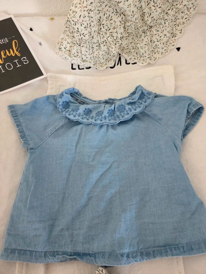 Ensemble 3 pièces bébé fille 9 mois - photo numéro 6