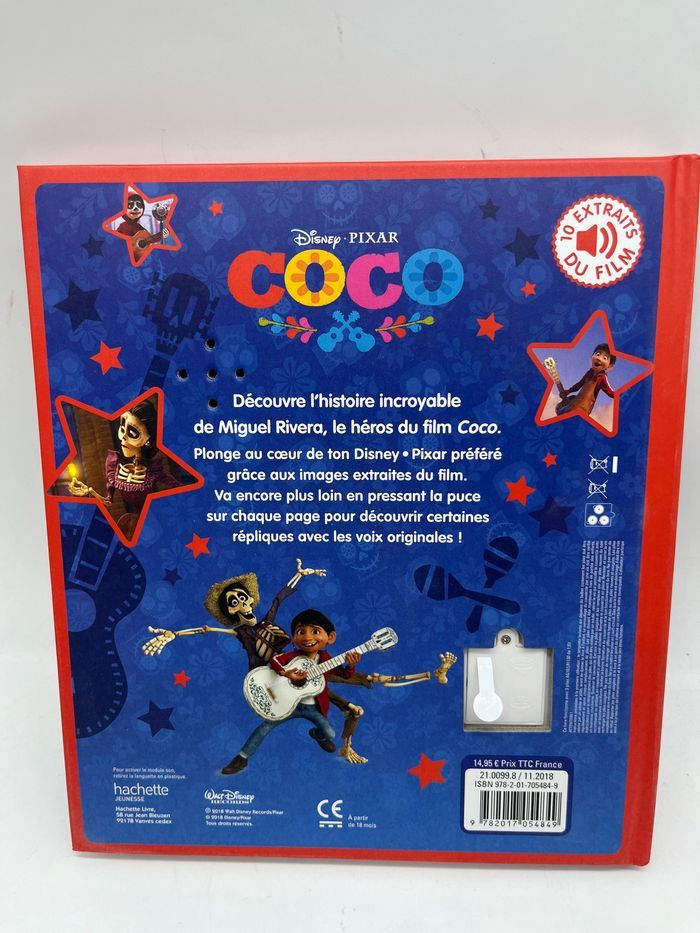 Livre Sonore Coco Comme au cinéma Lis et écoute l’histoire du film 10 extraits du film neuf sous blister - photo numéro 2