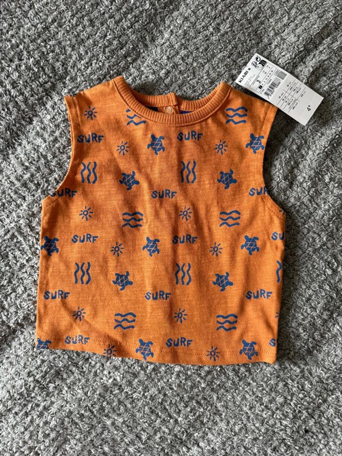 Marcel orange imprimer tortue (3mois)