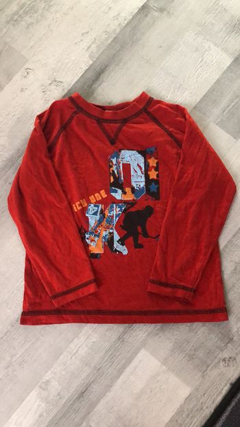 Tee-shirt rouge pour garçon 3 ans