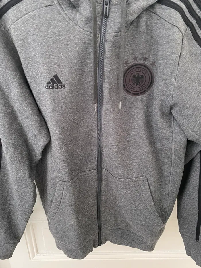 Gilet gris Adidas foot Allemagne - photo numéro 3