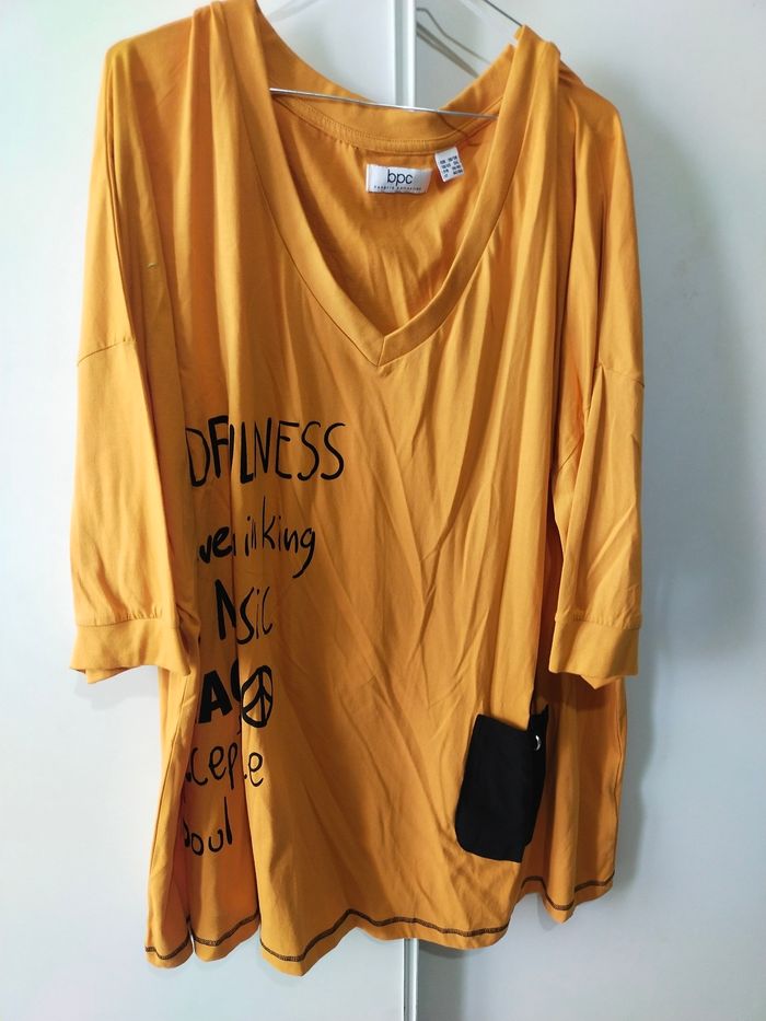 T-shirt jaune BPC taille 58/60