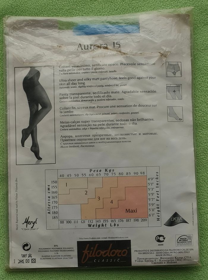 Collant azur Filodoro taille 3 - photo numéro 2