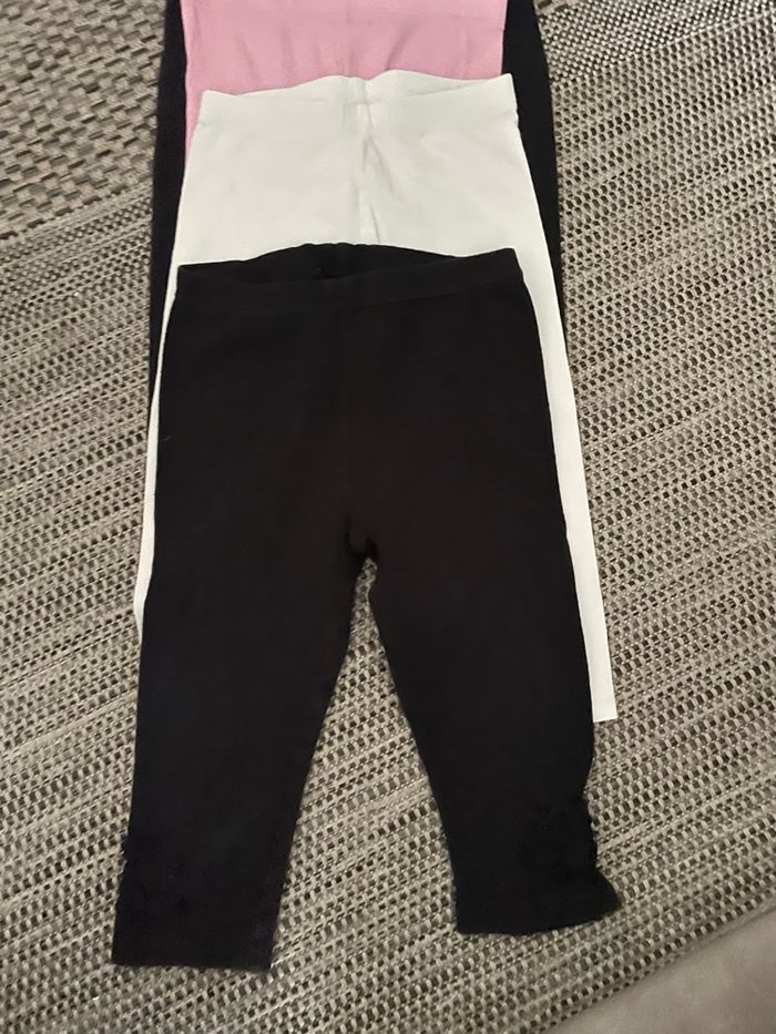Lot 4 leggings Fille -18M- - photo numéro 2