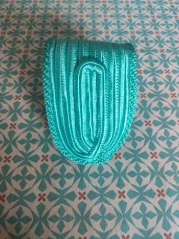 Ceinture vintage bleu turquoise