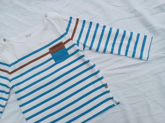 Tee shirt marinière Obaibi neuf - photo numéro 2