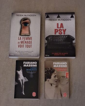 Lot 4 romans récents - Freida McFadden et Fabiano Massimi 