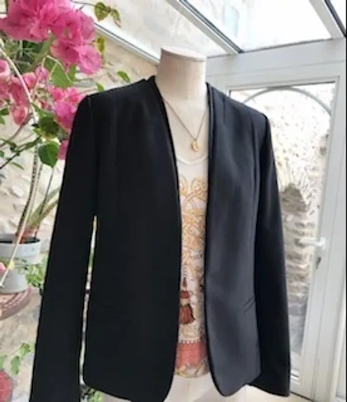 Jacqueline Riu - Veste de blazer noir classé professionnel casual - photo numéro 10