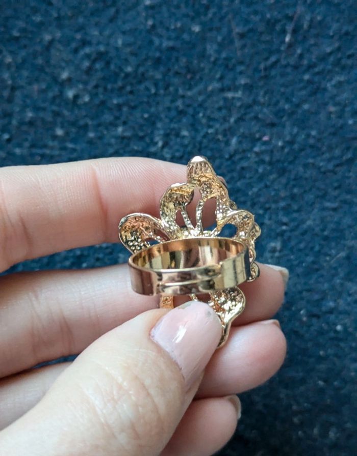 Bague fantaisie a strass - photo numéro 3