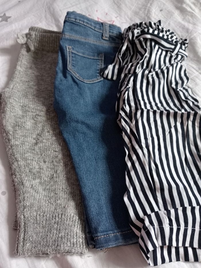 Lots pantalons Kiabi 12 mois