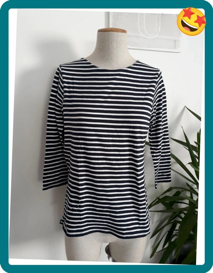 Haut à rayures Taille L💞🌿 - photo numéro 3