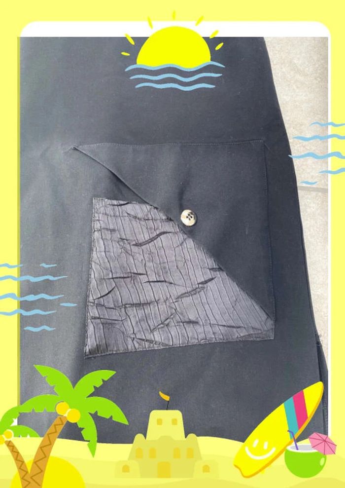 Jupe longue Kakie noire 40 L - photo numéro 2